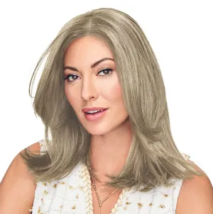 Hair u wear Go All Out Top-Of-Top 10 Inch Wig Top Piece, Average Size Cap, RL19/23 Biscuit