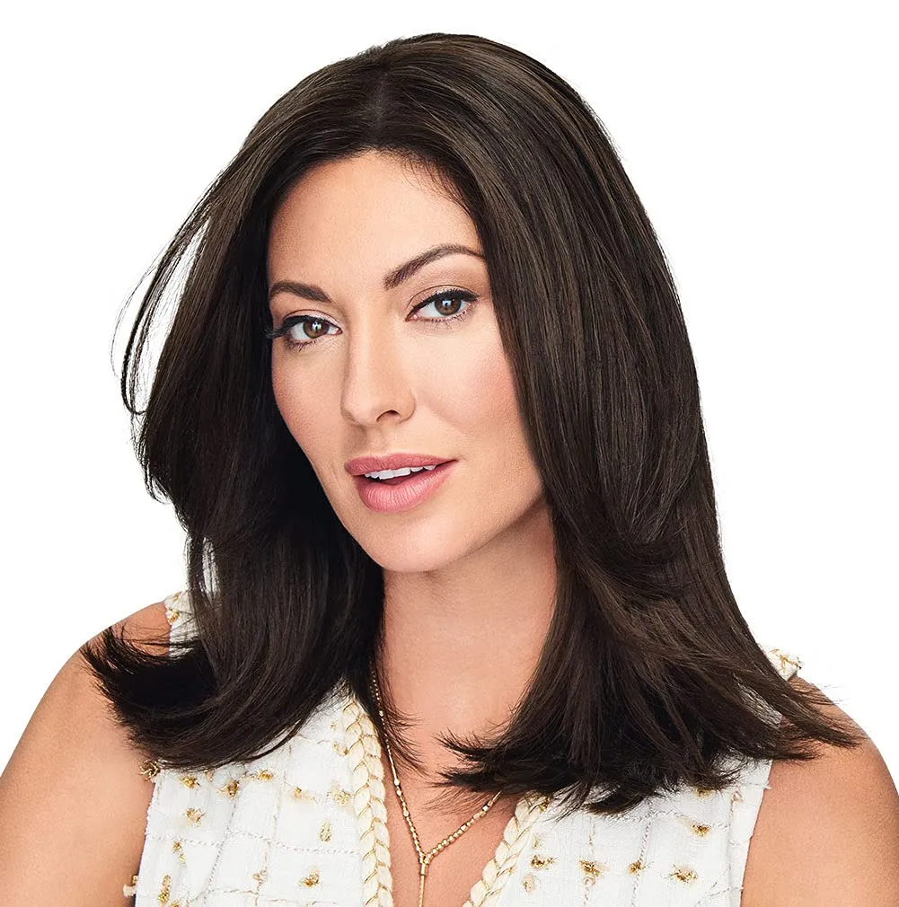 Hair u wear Go All Out Top-Of-Top 10 Inch Wig Top Piece, Average Size Cap, RL4/6 Black Coffee