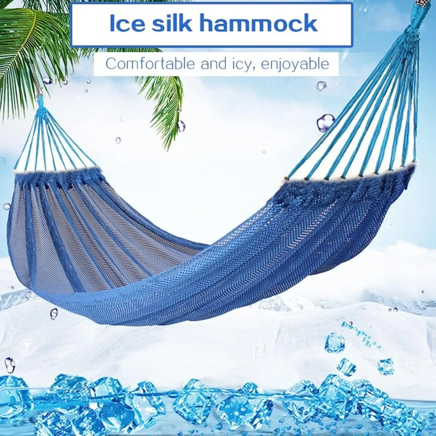 Hammocks Mesh Bed Hammock Camping Hammock Single Hunting Sleeping Swing Outdoor Hammock Portable Sports Home Ice Silk Hammock for Travel Outdoor Hammock, Purple