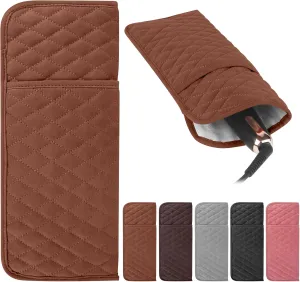 Heat Resistant Hair Tools Travel Bag Portable Hot Tools Organizer Cover Pouch for Curling Iron, Flat Iron, Hair Straightener and Other Styling Tools(13.8" x 5.5")