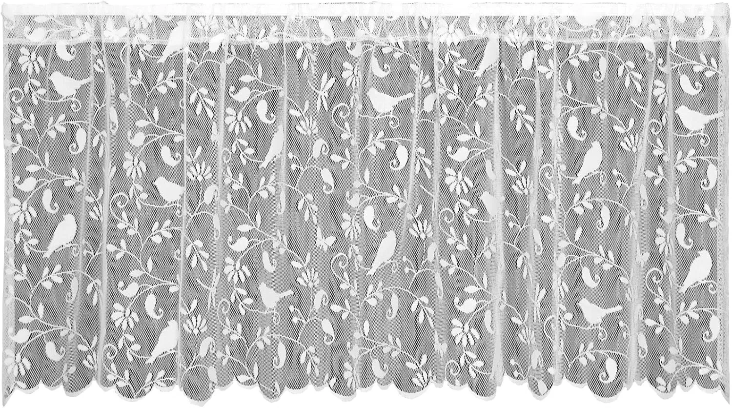 Heritage Lace Bristol Garden Tier, 60 by 24-Inch, White,6305W-6024