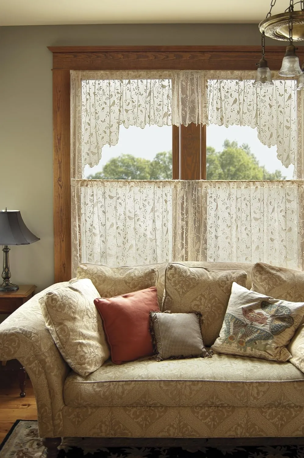 Heritage Lace Bristol Garden Tier, 60 x 24 in, Cafè