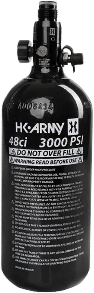 HK Army Aluminum Compressed Air HPA Paintball Tank Air Systems - Standard Regulator