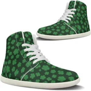 Howilath St. Patrick's Day Barefoot High Top Shoes Men Anti-Skid Sneaker, Wide Toe Box Running Shoes