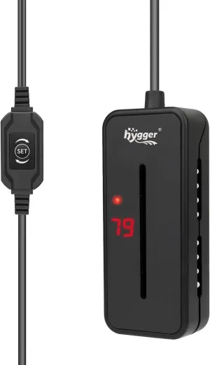 hygger Small Submersible Aquarium Heater 50W Mini Betta Fish Tank Heater with Thermostat for 0.5-2.5 Gallon Saltwater Freshwater