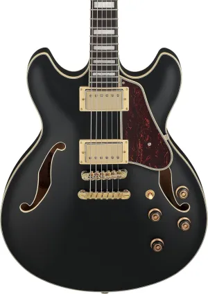 Ibanez Artcore AS73G Semi-hollowbody Electric Guitar - Black Flat