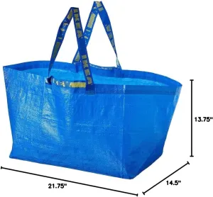 IKEA FRAKTA Carrier bag, large, blue(PACK OF 4)