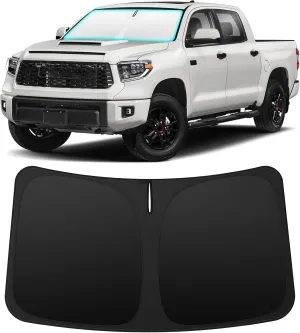 INSAUTO Foldable Windshield Sun Shade for Toyota Tundra 2007-2021, Heat & UV Protection Car Sunshade with Storage Bag, Keep Interior Cool & Easy Installation