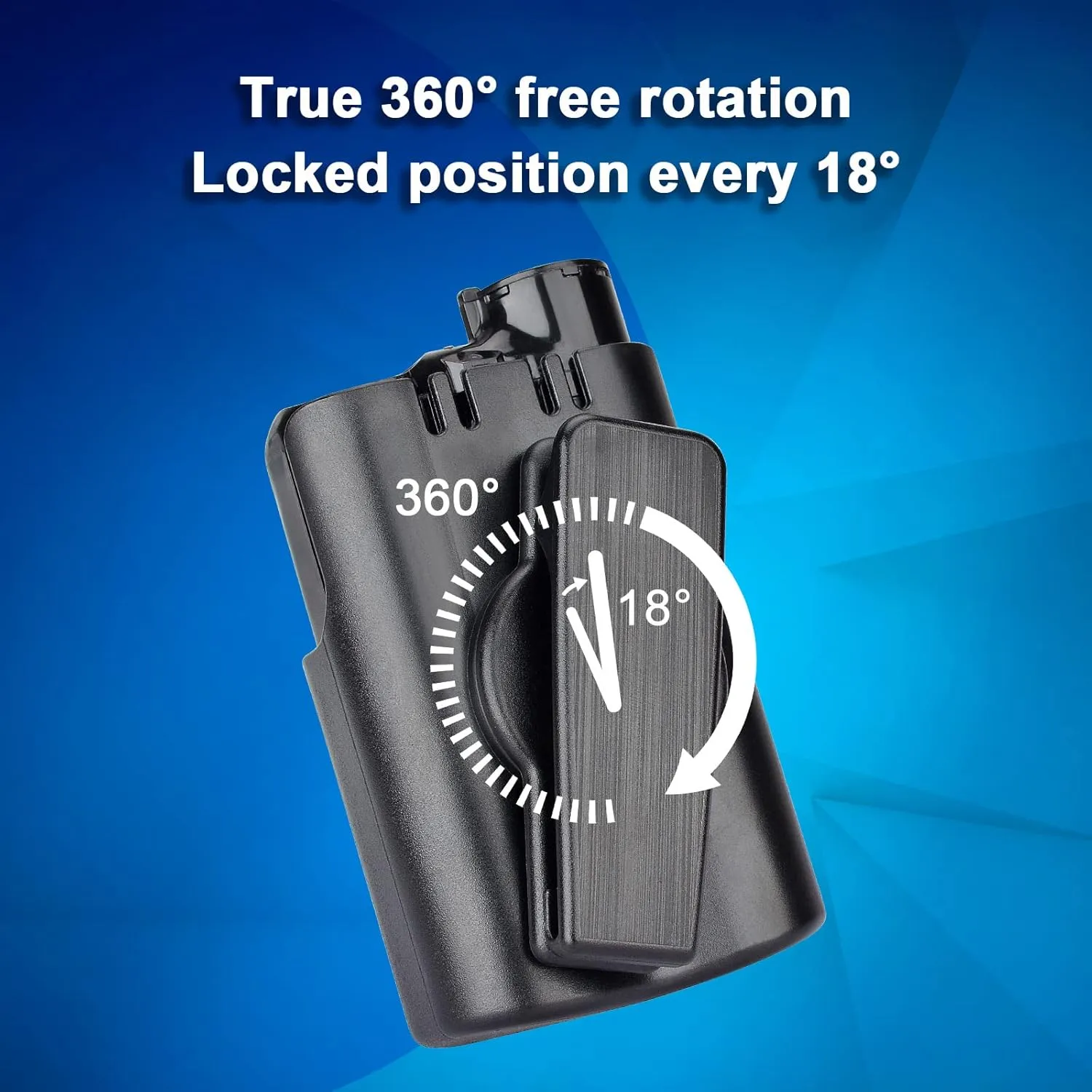 Insulin Pump Holder 360° Rotatable, Insulin Pump Case with Clip for Medtronic MiniMed 630G 640G 670G 770G 780G, Sturdy and Durable Clip (Black)