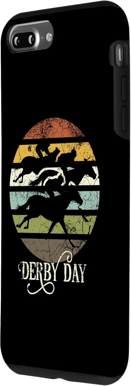 iPhone 7 Plus/8 Plus Derby Day Horse Racing Kentucky Retro Sunset Distressed Case