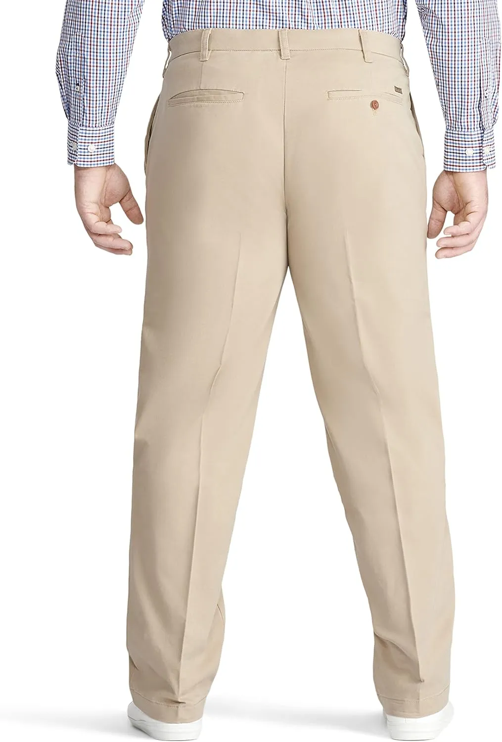 IZOD Men's Big and Tall Performance Stretch Flat Front Pant