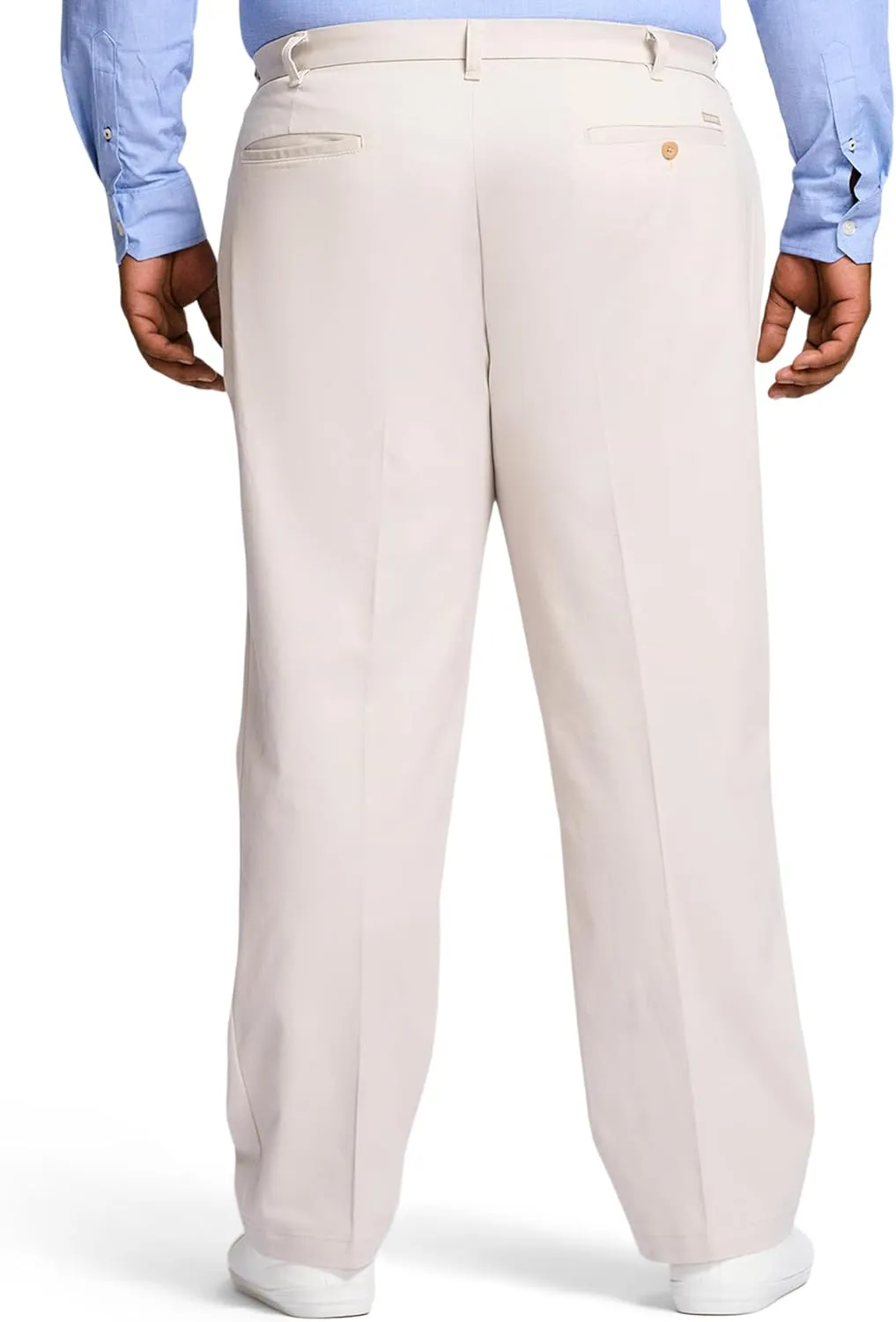 IZOD Men's Big and Tall Performance Stretch Flat Front Pant