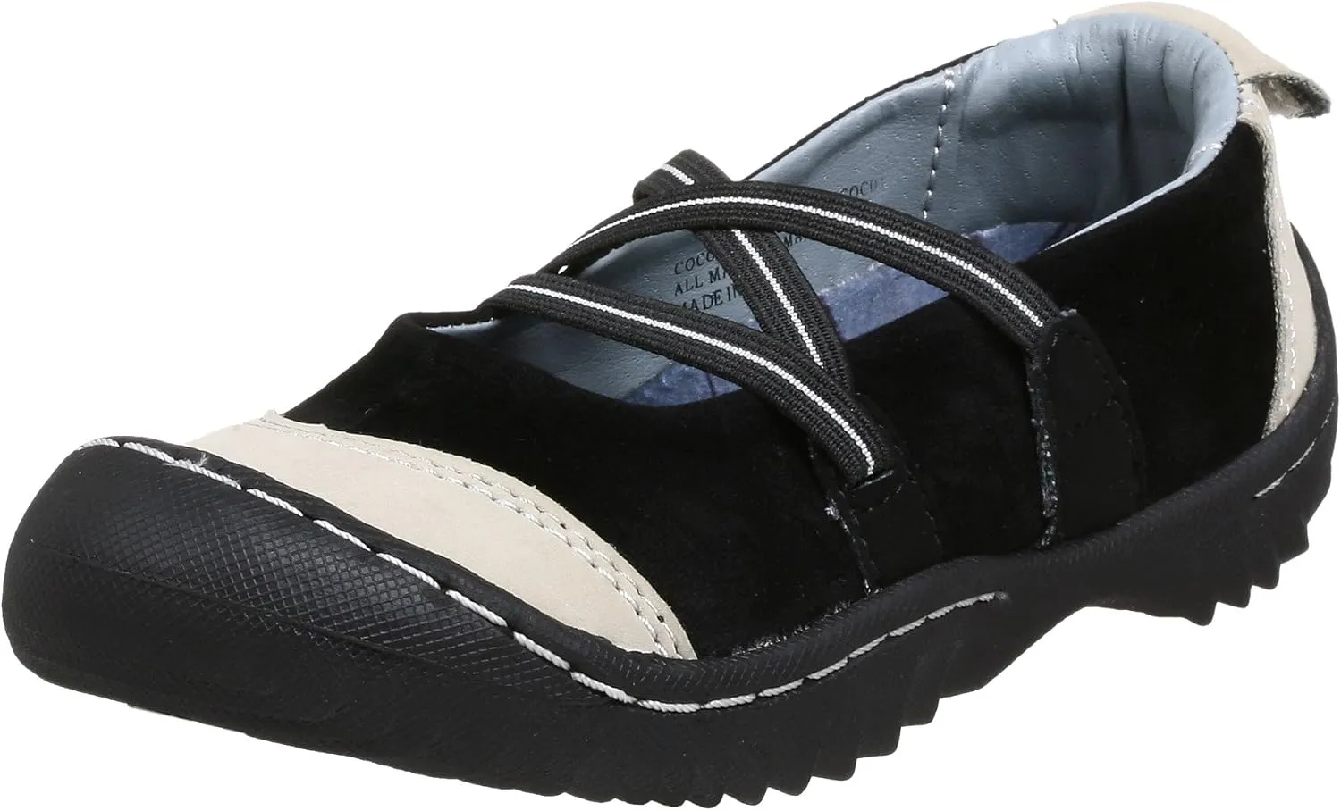 J-41 Little Kid/Big Kid Coconut Mary Jane,Black/Light Grey,4.5 M US Big Kid