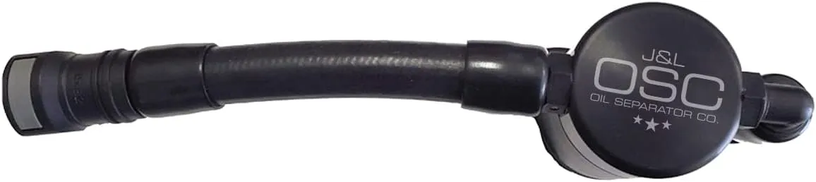 J&L Oil Separator Co. Oil Separator 3.0 V2 Compatible with 2005-10 GT, Bullitt, Saleen Driver Side (Black)