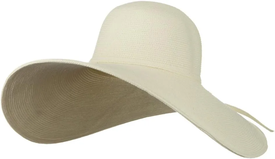 Jeanne Simmons UPF 50  Cotton Paper 6 Inch Flat Brim Hat