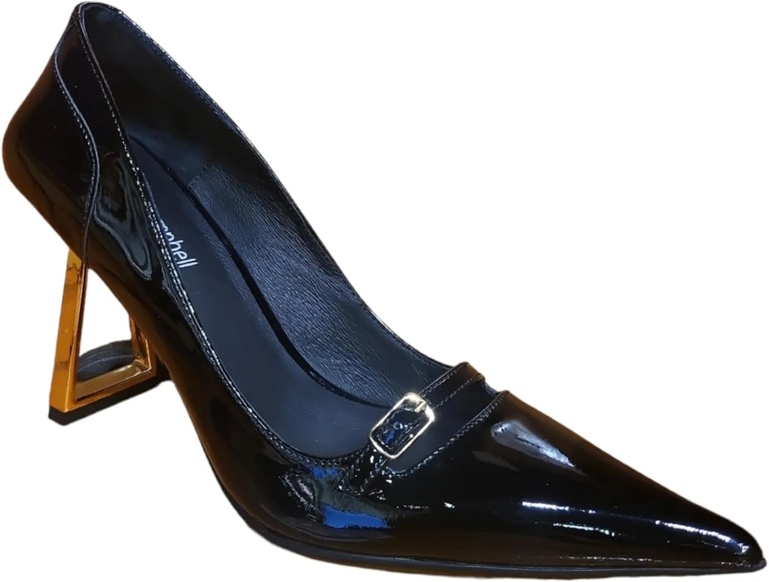 Jeffrey Campbell INFLUENCE Heels Black Patent Gold