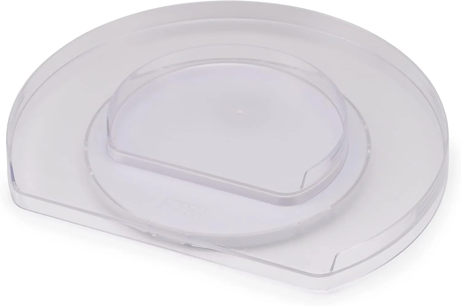 Joseph Joseph FridgeStore - Lazy Susan, Tiered Rotating Fridge Organizer Turntable, Clear/Blue