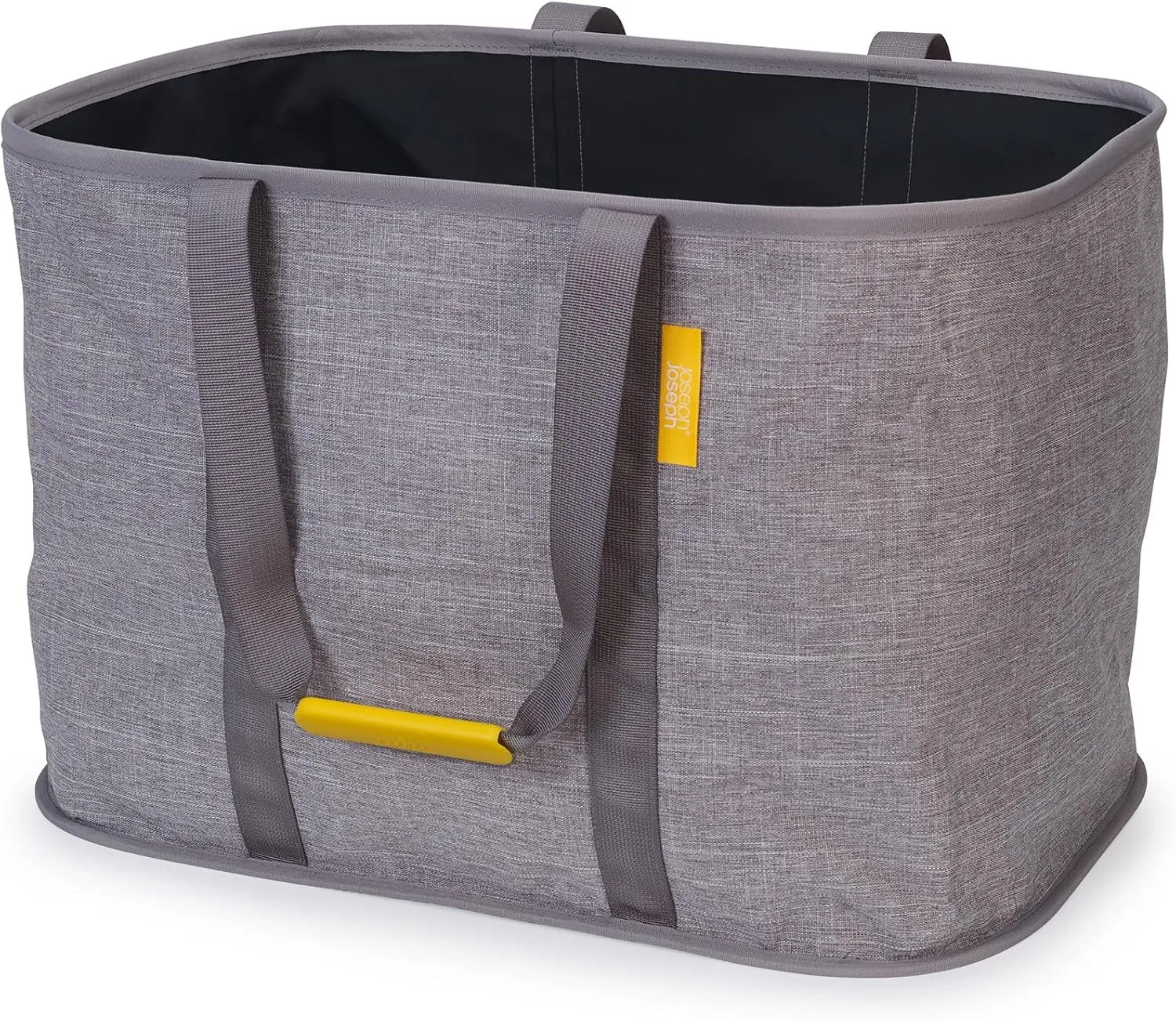 Joseph Joseph Hold-All Max Collapsible 55L Washing Laundry Basket Bag, Durable Fabric, Moisture Resistant, Grey