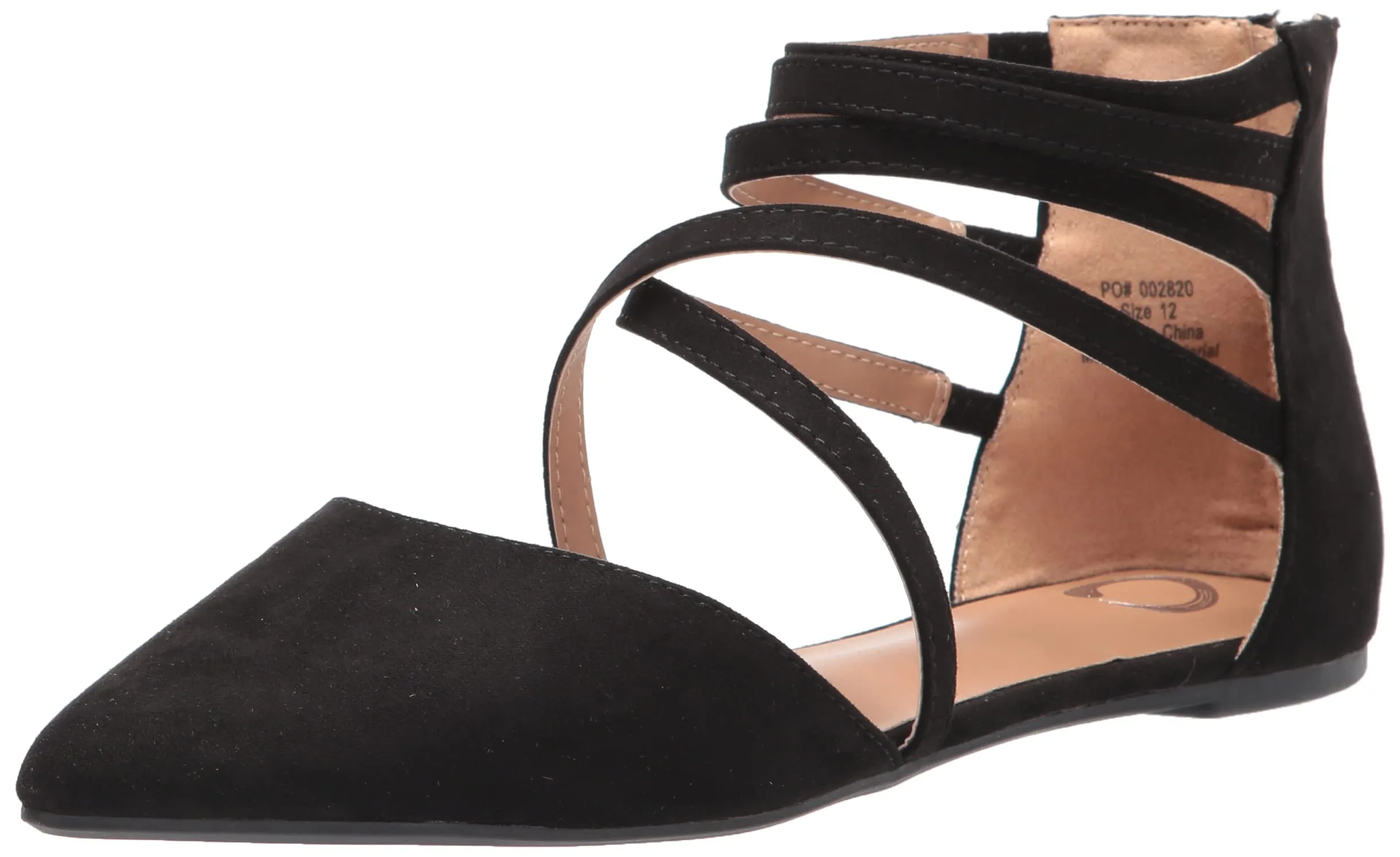 Journee Collection Women's Marlee Loafer Flat, Black, 12