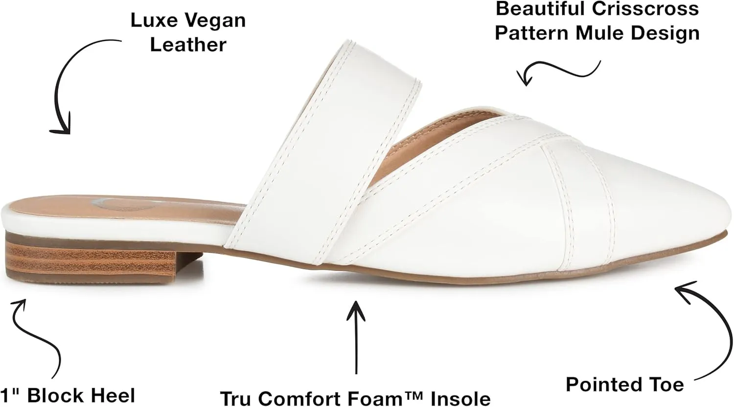 Journee Women's Comfort Foam Stasi Mule Flats