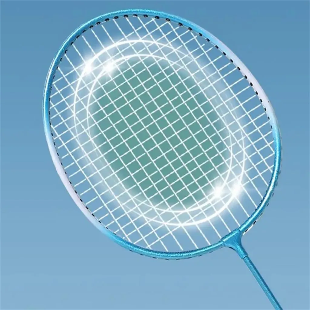 JSEIAJB Cushion Handle Gift Badminton Racket Set Shock Absorbing Badminton Ball