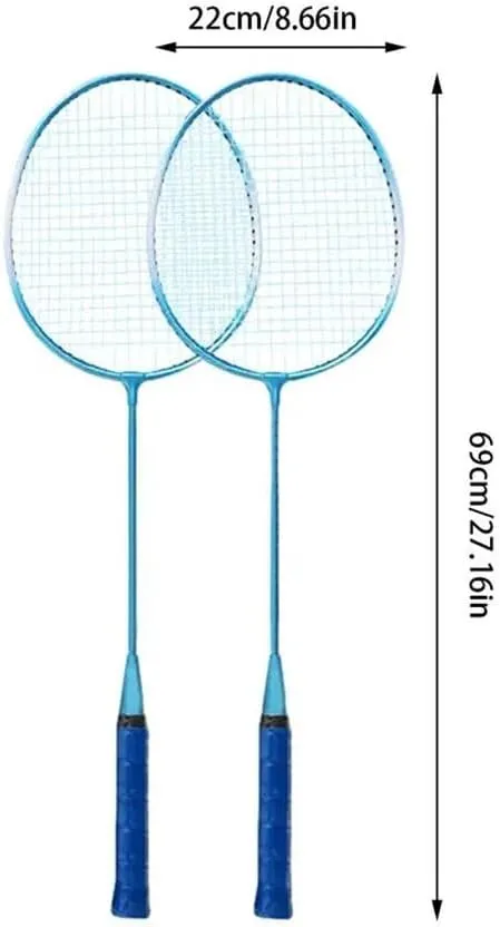 JSEIAJB Cushion Handle Gift Badminton Racket Set Shock Absorbing Badminton Ball