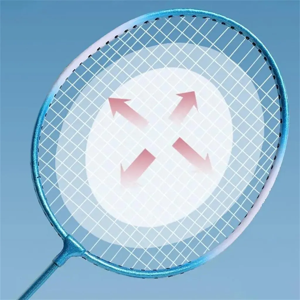 JSEIAJB Cushion Handle Gift Badminton Racket Set Shock Absorbing Badminton Ball