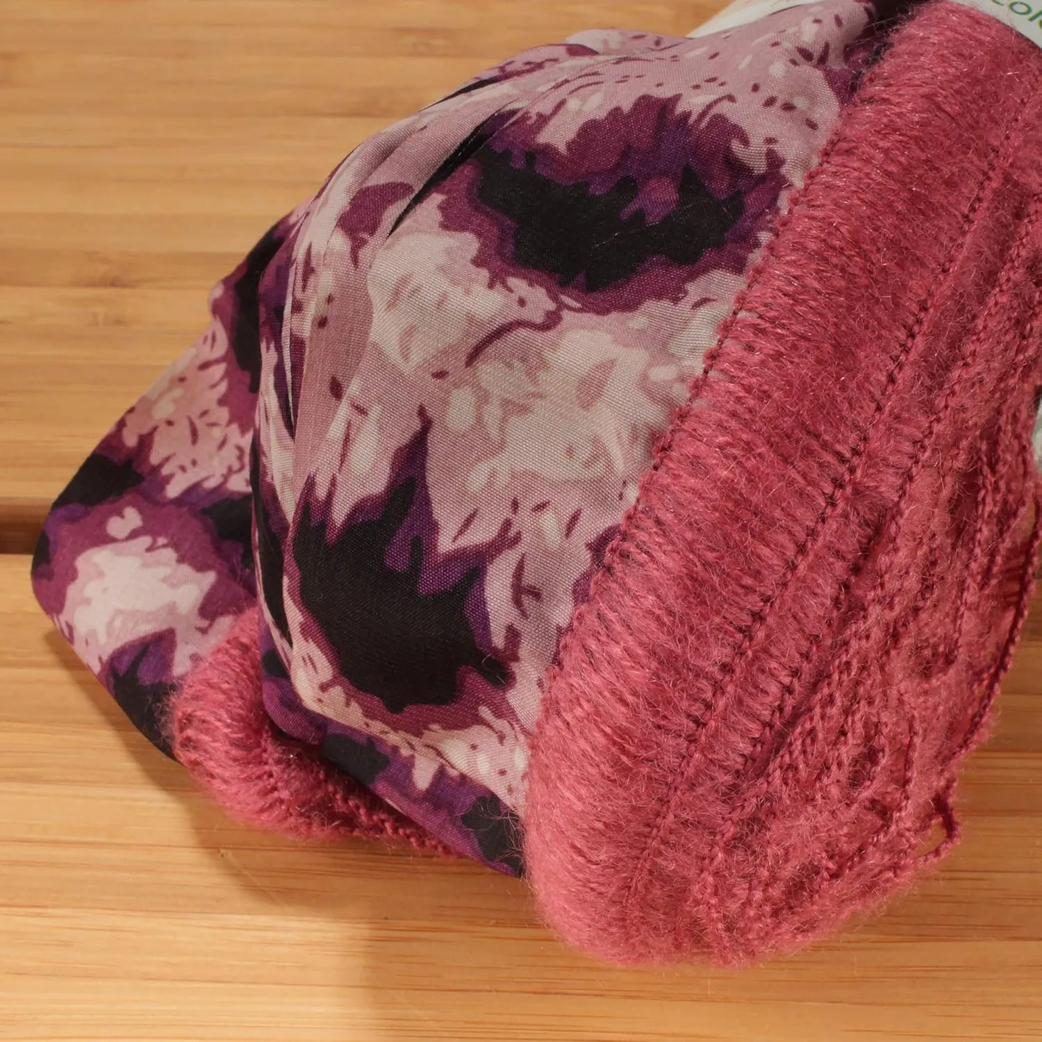 JubileeYarn 100g/Skein Ruffle Chiffon Ribbon Yarn - Mulberry Purple - 2 Skeins