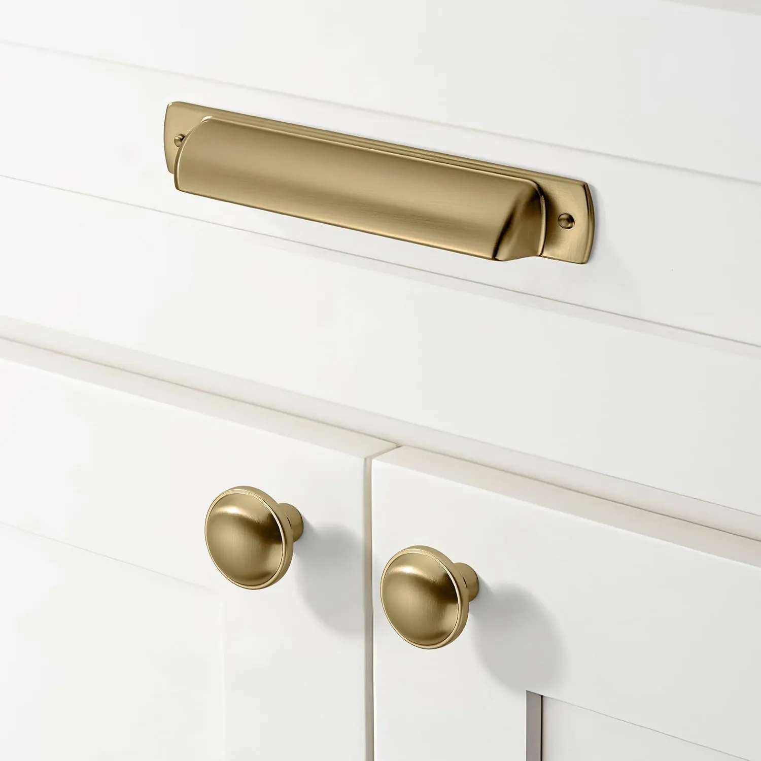 khtumeware 6 Pack 12 Inch(305mm) Champagne Bronze Cabinet Pulls Brushed Brass Kitchen Cabinet Handles Extra Long Gold Cabinet Pulls Kitchen Cabinet Hardware for Cupboard Drawer Pulls Dresser Handle