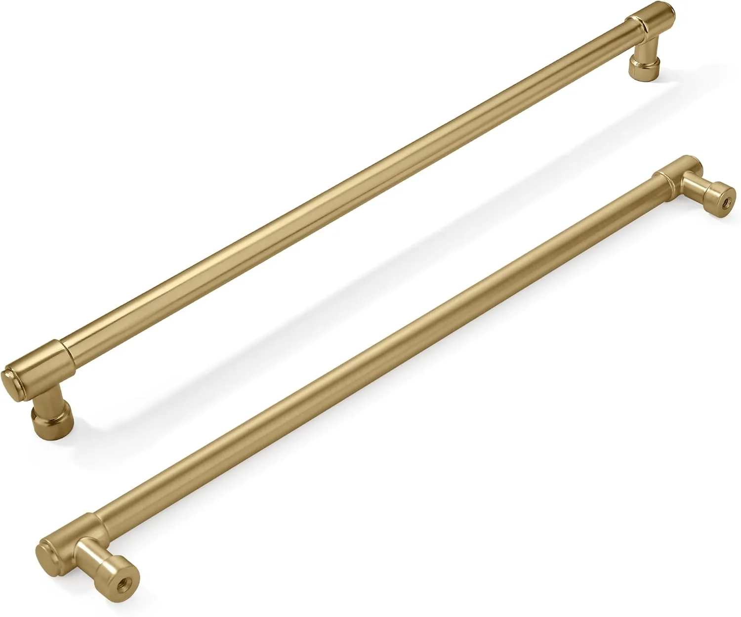 khtumeware 6 Pack 12 Inch(305mm) Champagne Bronze Cabinet Pulls Brushed Brass Kitchen Cabinet Handles Extra Long Gold Cabinet Pulls Kitchen Cabinet Hardware for Cupboard Drawer Pulls Dresser Handle