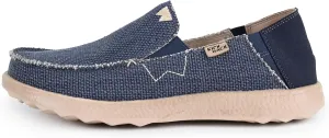 Kickback Couch 2.0 - Men's Grey Canvas Loafers - Lightweight Slip On Casual Shoes - All Day Comfort - Convertible Mule/Slider Design
