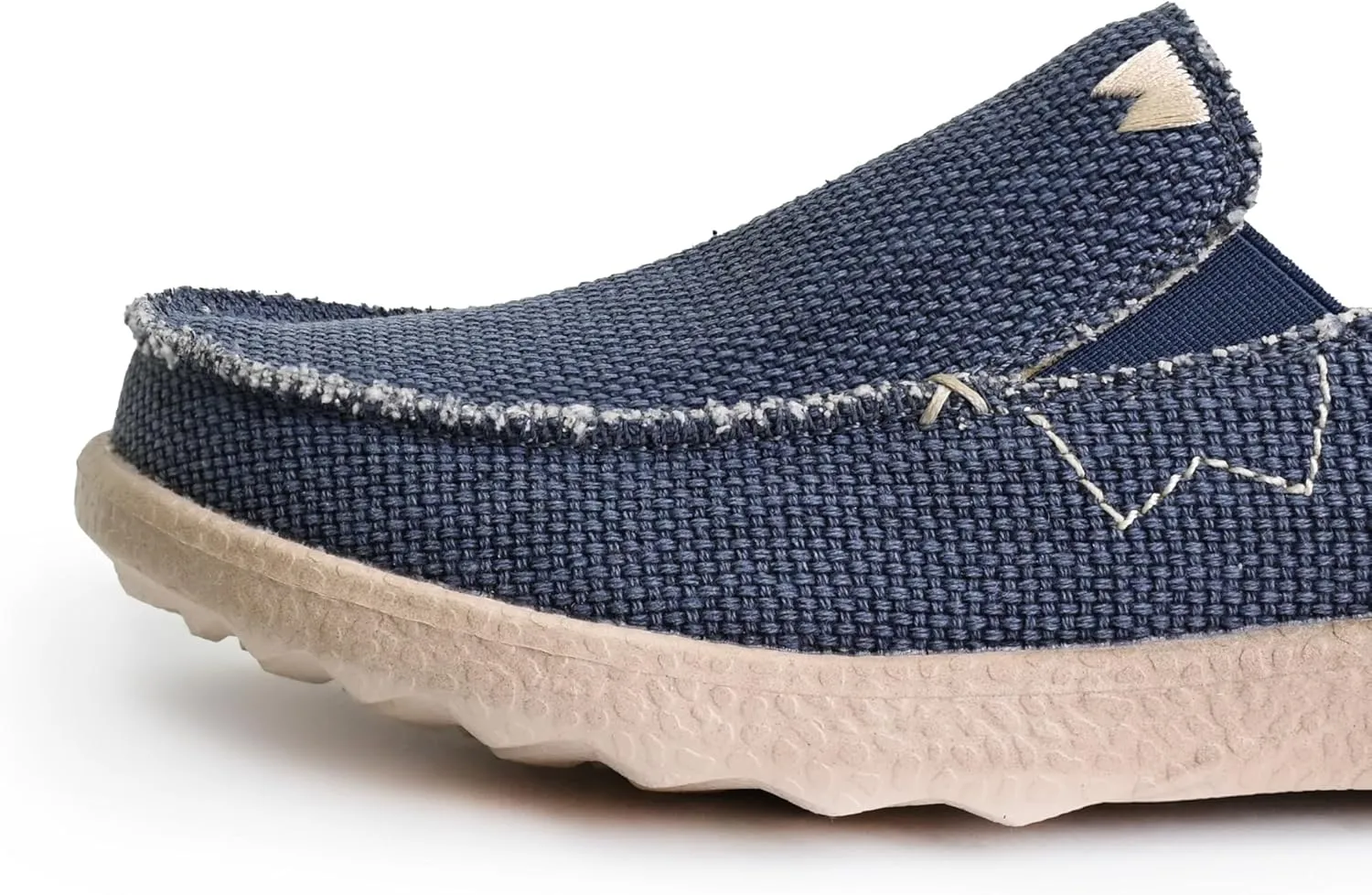 Kickback Couch 2.0 - Men's Grey Canvas Loafers - Lightweight Slip On Casual Shoes - All Day Comfort - Convertible Mule/Slider Design