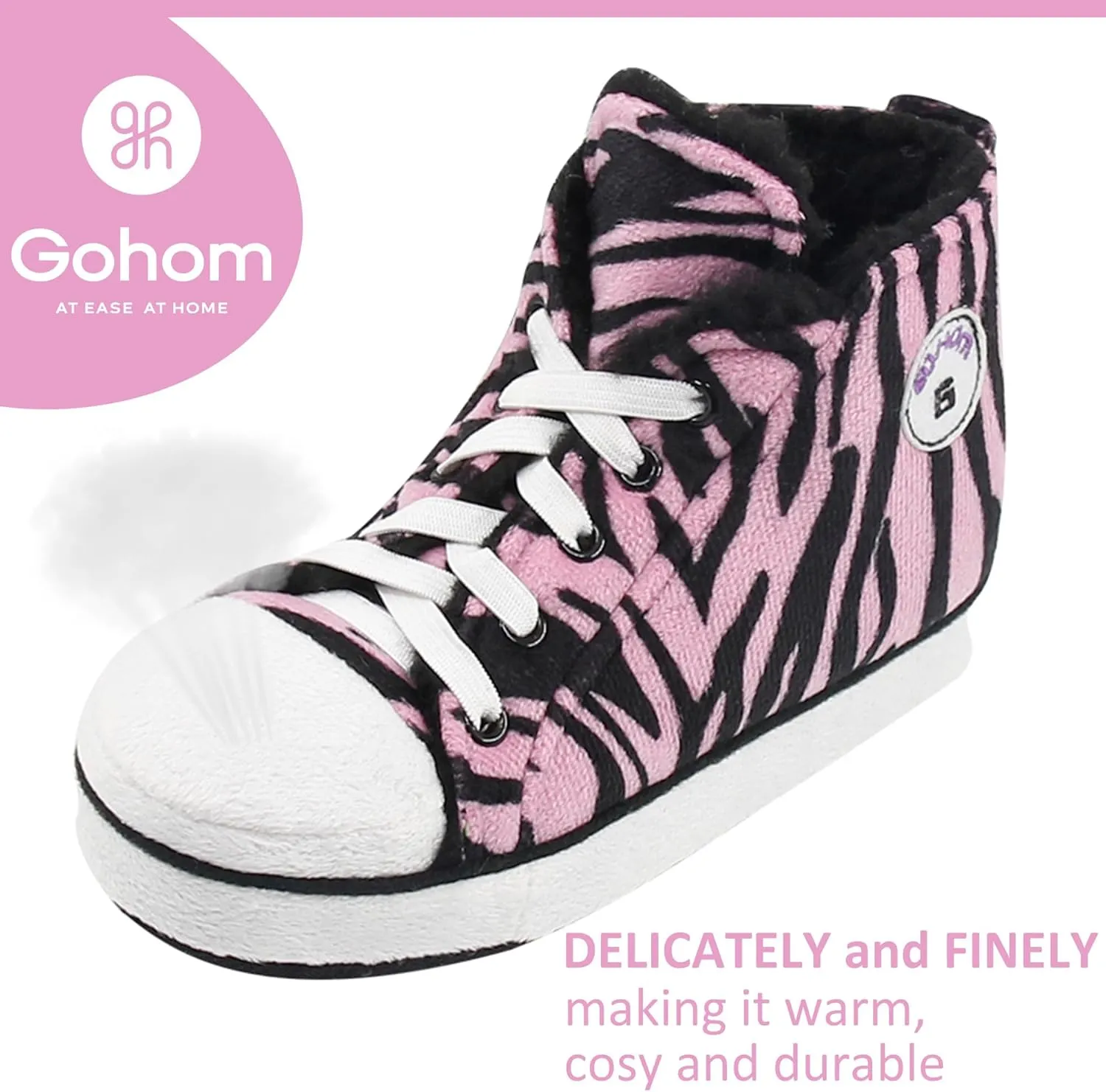 Kids Sneaker Slippers - Soft and Stylish Comfort Cozy House Shoes for Girls and Boys