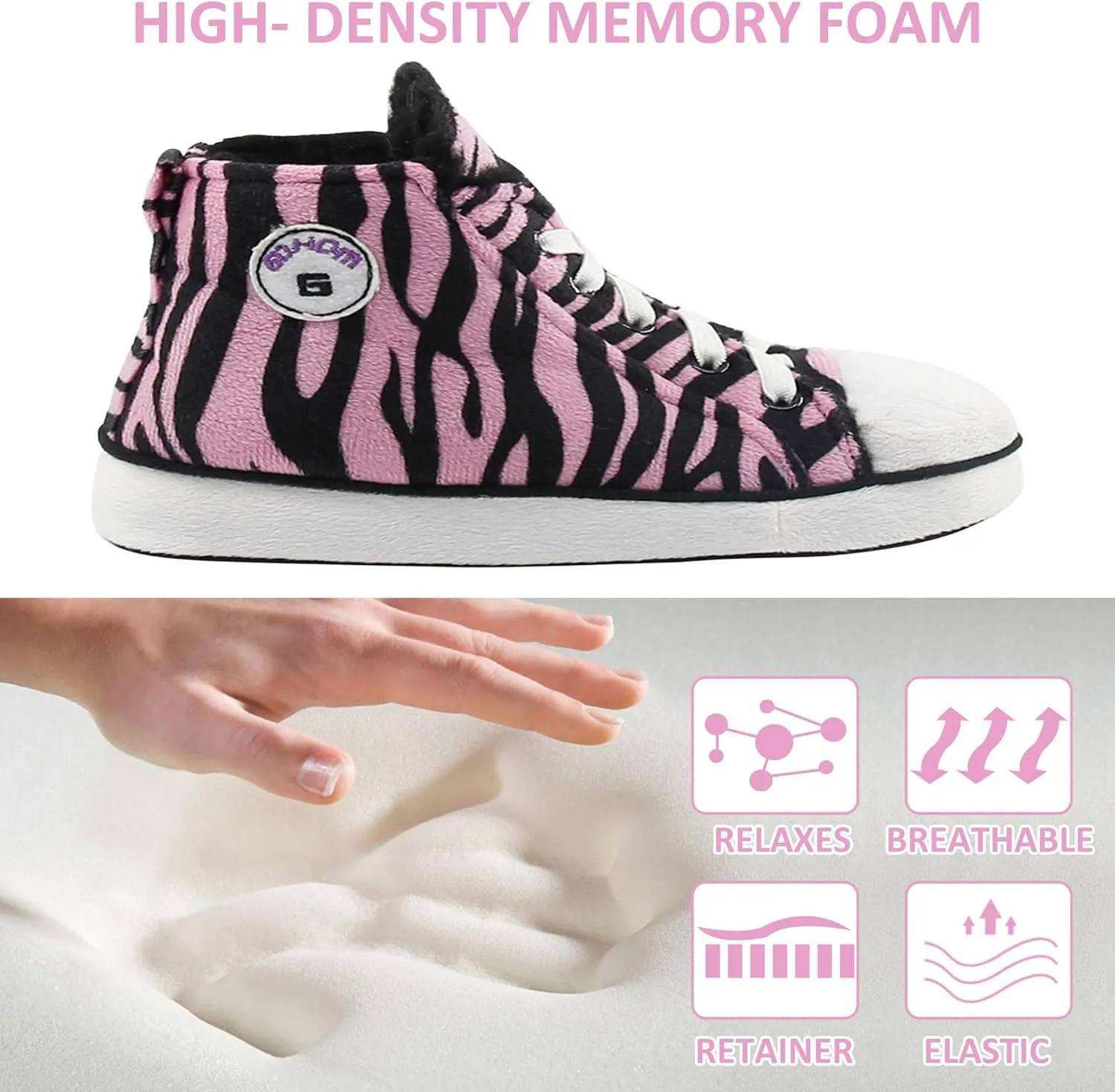 Kids Sneaker Slippers - Soft and Stylish Comfort Cozy House Shoes for Girls and Boys
