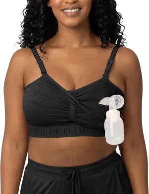 Kindred Bravely Sublime Pumping Bra Hands Free, Adjustable Pumping & Nursing Bra with EasyClip for All Breast Pumps