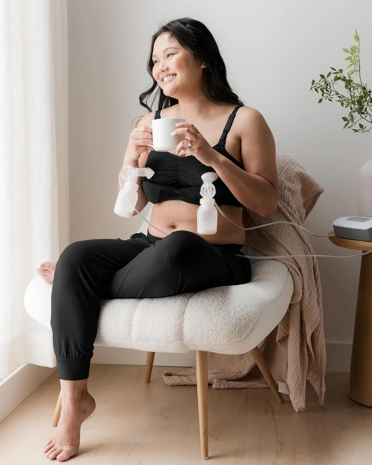 Kindred Bravely Sublime Pumping Bra Hands Free, Adjustable Pumping & Nursing Bra with EasyClip for All Breast Pumps