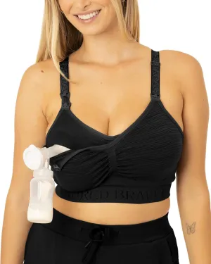 Kindred Bravely Sublime Pumping Bra Hands Free, Adjustable Pumping & Nursing Bra with EasyClip for All Breast Pumps