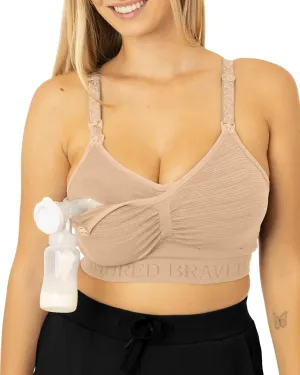 Kindred Bravely Sublime Pumping Bra Hands Free, Adjustable Pumping & Nursing Bra with EasyClip for All Breast Pumps