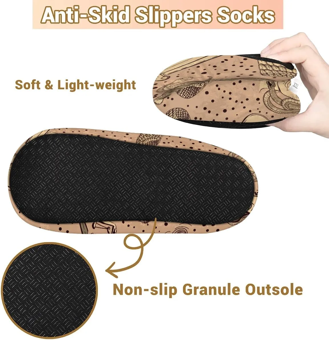 KOBLEN Greek Mythology Sketch Slippers for Women House Shoes with Fleece Lining Wide Comfy Full Slippers Lightweight Cozy Loafer with Rubber Sole Unisex Slippers Adults for Indoor Outdoor