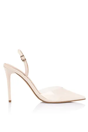 Kristen Pump Vinylite & Ivory Patent Leather