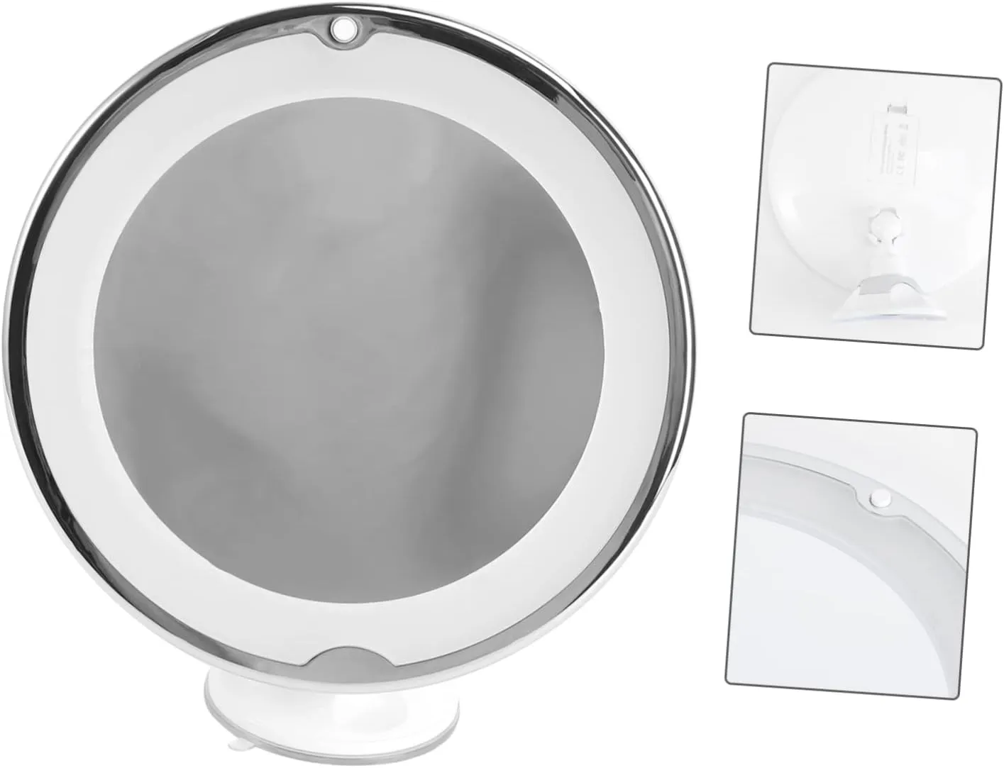 Large 7X Magnification Led Makeup Mirror with Suction Cup Perfect Vanities Mirror for Both Men Women Portable Easy to Use (Battery Included)