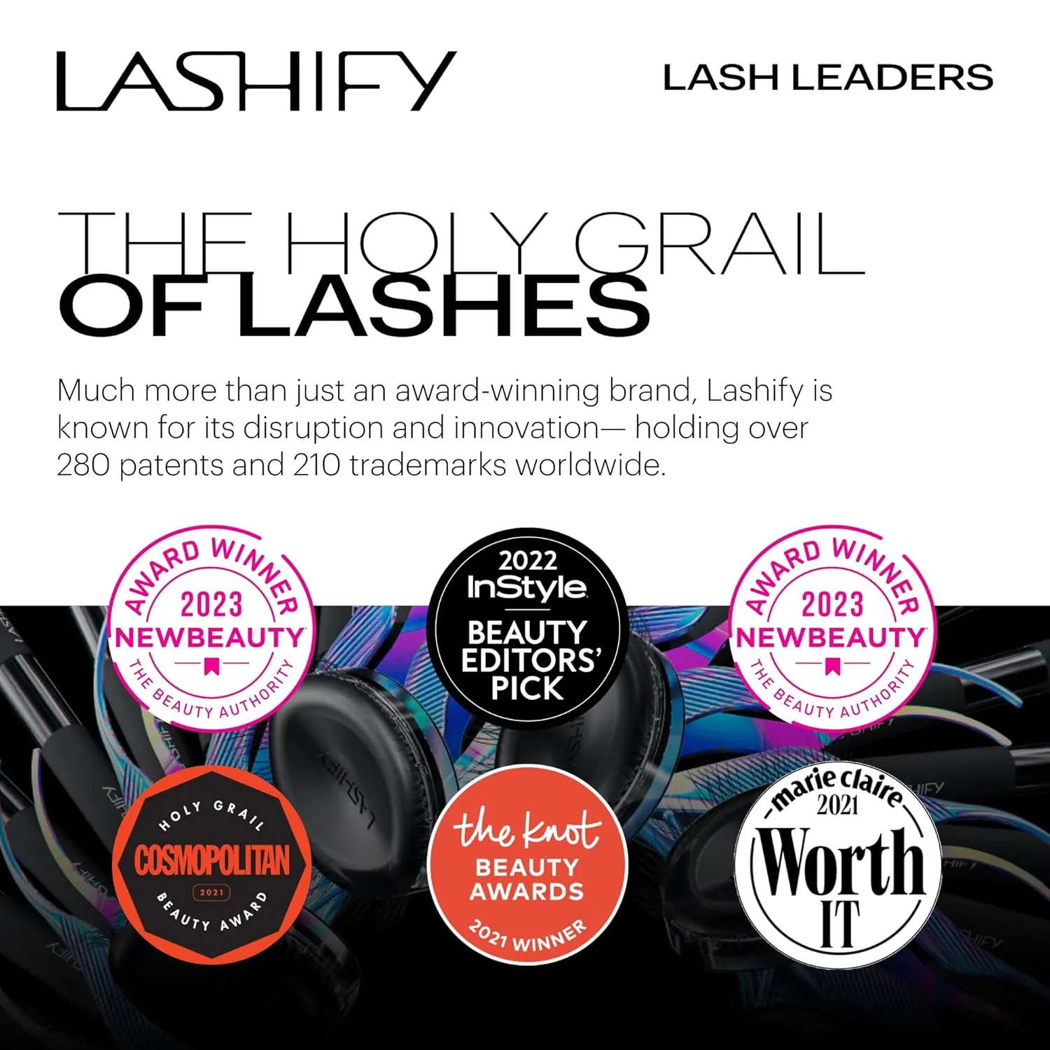 Lashify Gemini 10mm Gossamer Lashes in Minx Color, Easy DIY False Lashes for a Voluminous, Wispy and Playful Look