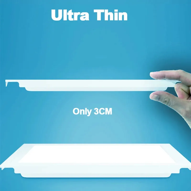 LED Panel Light, 220V, Ultra-Thin Square Ceiling Light, 300x300mm Surface-Mounted Flat LED Light