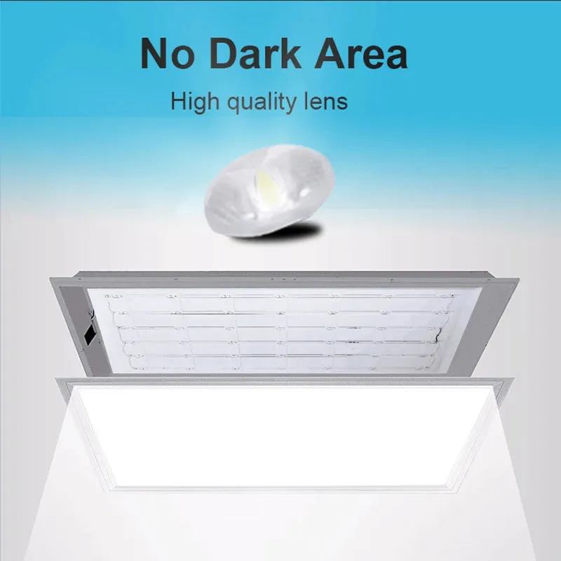 LED Panel Light, 220V, Ultra-Thin Square Ceiling Light, 300x300mm Surface-Mounted Flat LED Light
