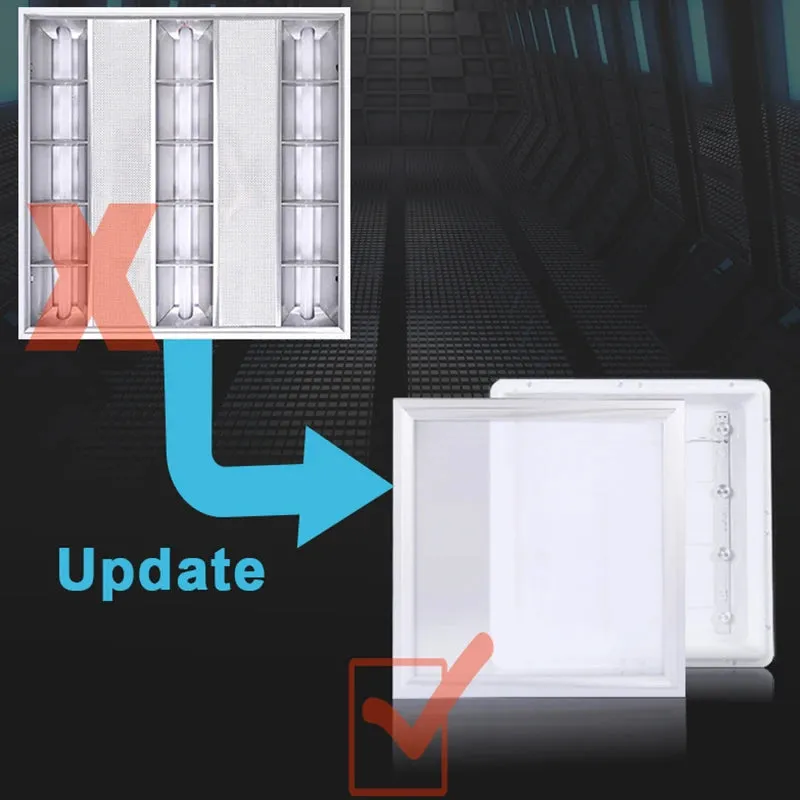 LED Panel Light, 220V, Ultra-Thin Square Ceiling Light, 300x300mm Surface-Mounted Flat LED Light