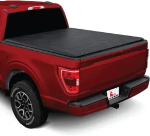 LEER ROLLITUP | Compatible with 2015-2023 Ford F-150 with 5.6' Bed | Soft Roll Up Truck Bed Tonneau Cover | 4R112 | Low-Profile, Sturdy, Easy 15-Minute Install (Black)