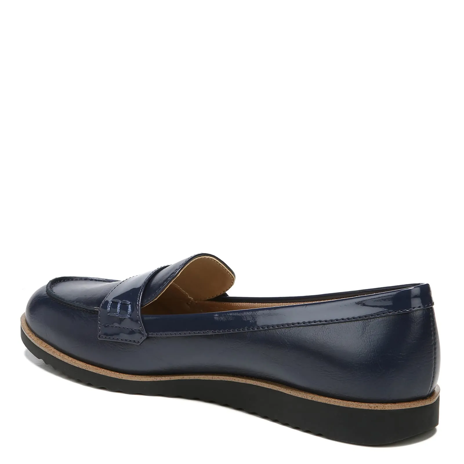 LifeStride Womens Zee Loafer, Navy Shiny, 10 US
