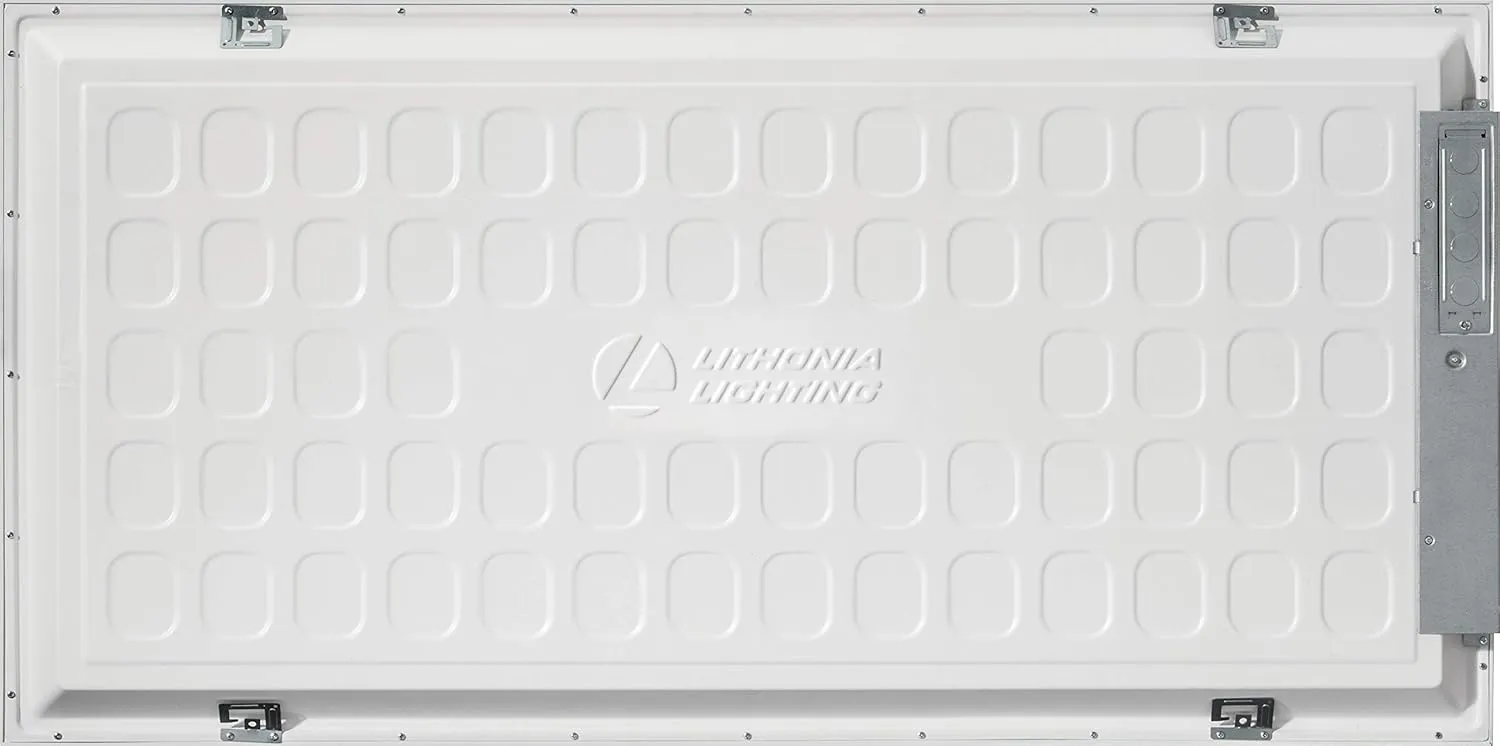 Lithonia Lighting CPX 2x4 LED Flat Panel Light, 2 Ft. x 4 Ft. LED Light Panel, Ceiling Lighting Fixture, 4000/5000/6000 Adjustable Lumens, 3500K/4000K/5000K Switchable CCT, Smooth Satin Lens, White
