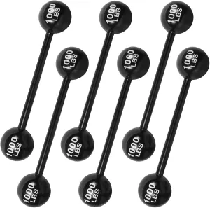LIYDE 6 PCS Giant Inflatable Dumbbell Barbell - Carnival Circus Birthday/Halloween Party Decorations Supplies Fake Weights Cosplay Props - Blow Up Costume Photo Booth Props Accessory