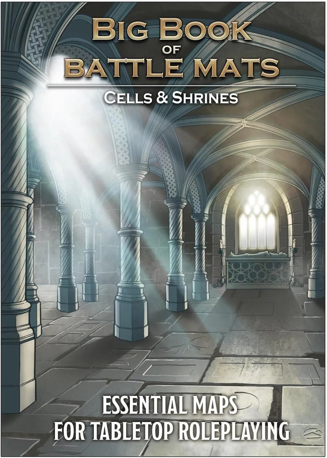 Loke Big Book of Battle Mats Cells & Shrines - Lay Flat Wipe Clean Fantasy RPG Maps with Tokens & 5E Content for Tabletop Adventures